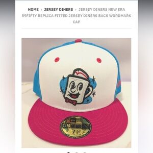 Jersey Diners 59fifty Replica Fitted New Baseball Cap